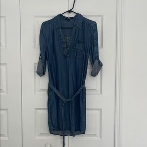 Velvet Heart Blue Denim Dress with pockets